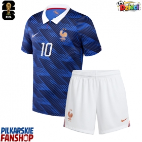 Koszulka piłkarska Francja Kylian Mbappe #10 Strój Domowy dla dzieci MŚ 2026 tanio Krótki Rękaw (+ Krótkie spodenki)